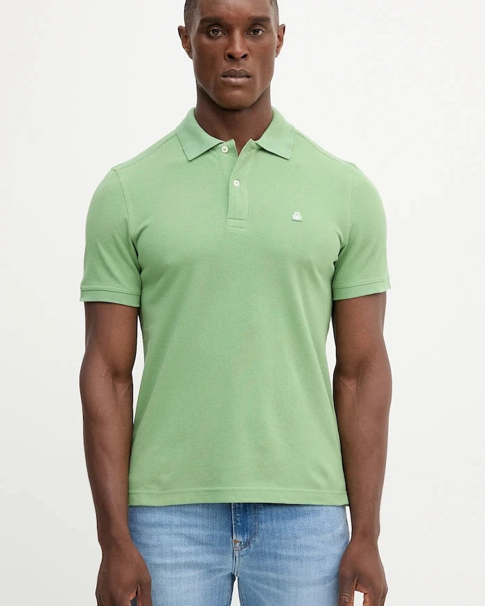 United Colors of Benetton Yakalı Pamuklu Tişört