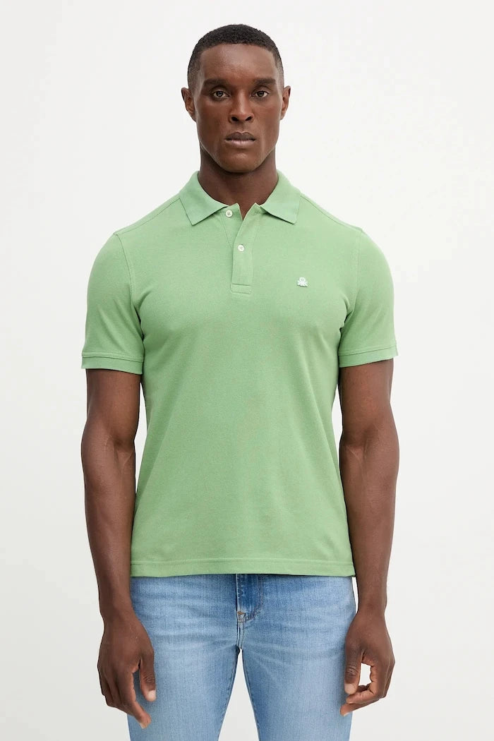 United Colors of Benetton Yakalı Pamuklu Tişört