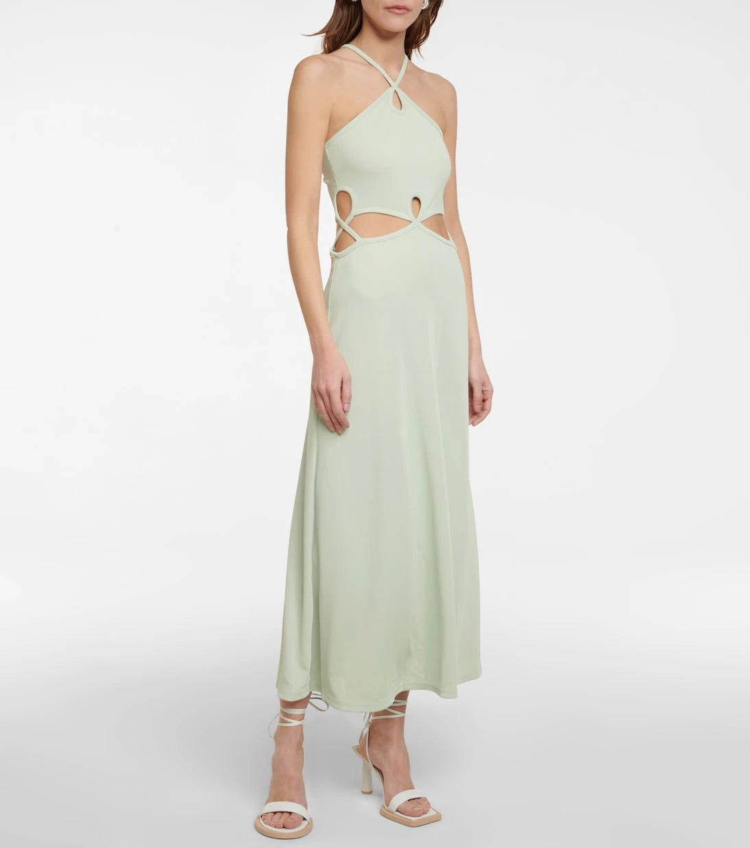 Christopher Esber - Cutout ribbed-knit maxi dress