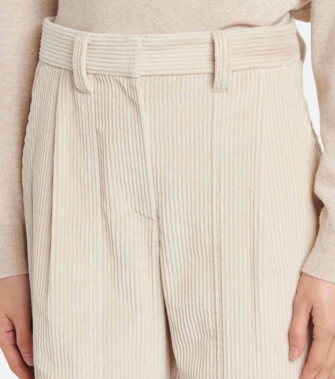 Brunello Cucinelli - Monili cotton corduroy straight pants