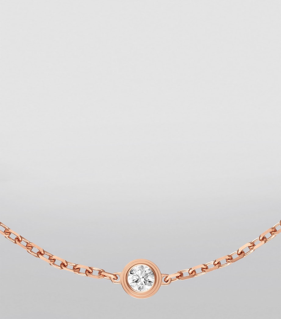Extra-Small Rose Gold and Diamond Cartier d'Amour Bracelet