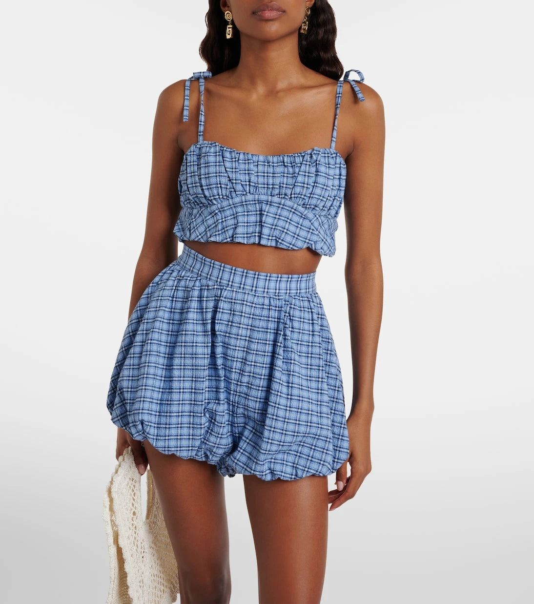 Faithfull - Pelea checked cotton top