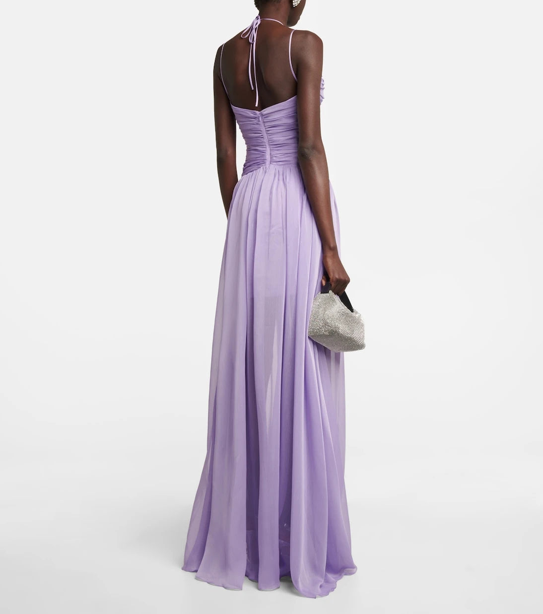 Rasario - Cutout chiffon gown