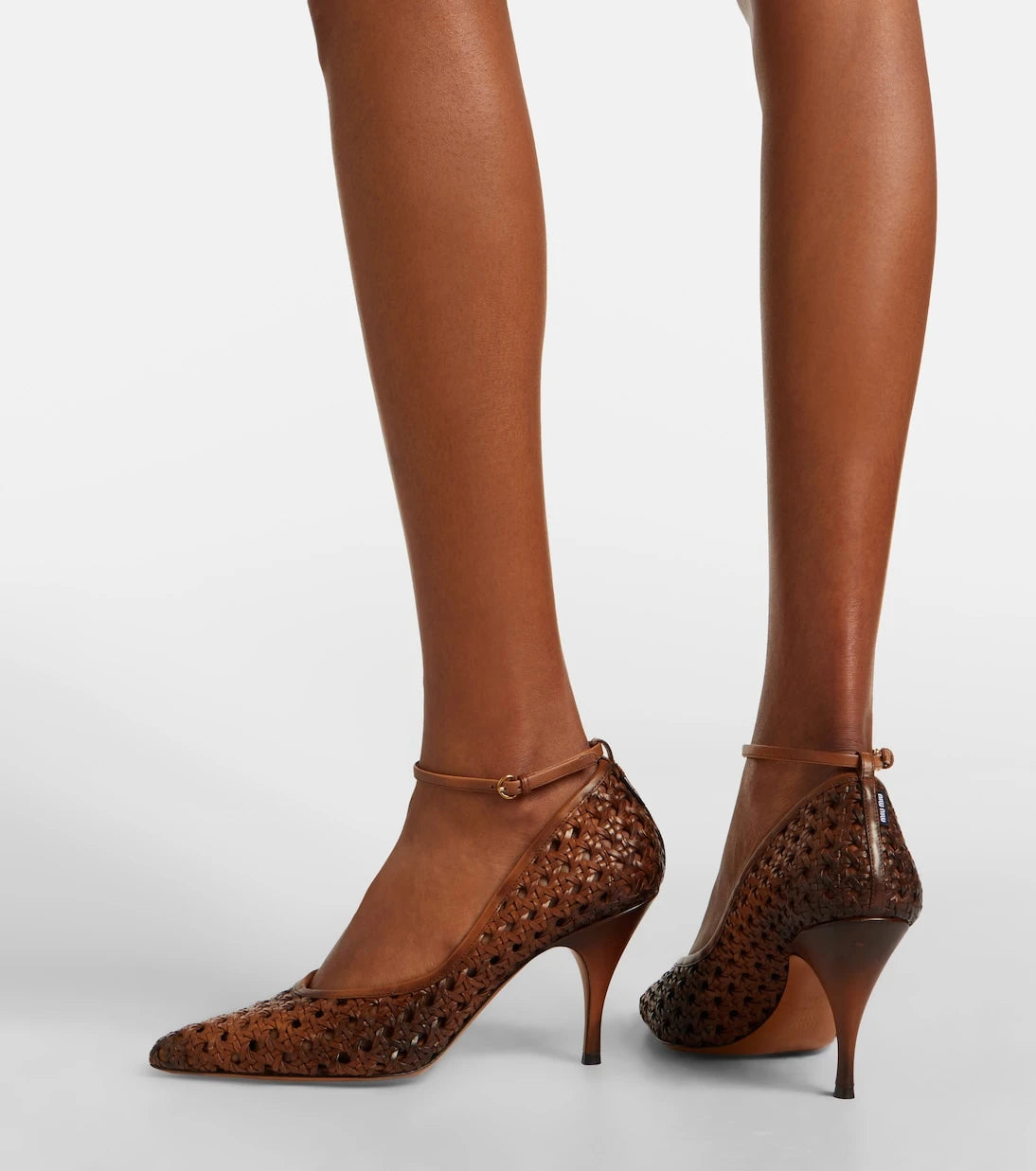 Miu Miu - Woven leather pumps