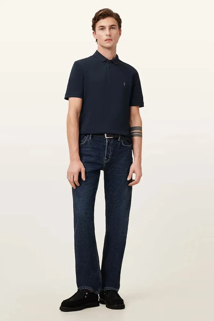 AllSaints erkek pamuklu yakalı tişört