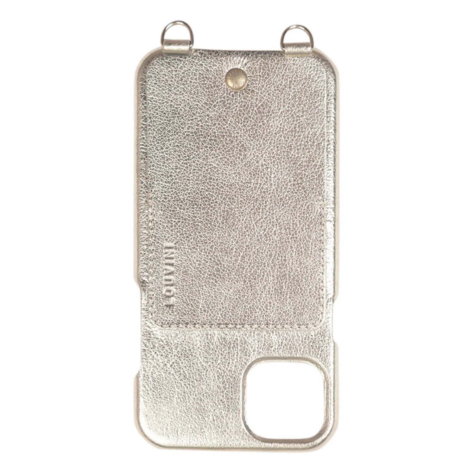 Louvini - Lou Metallic Leather iPhone Case | Gold