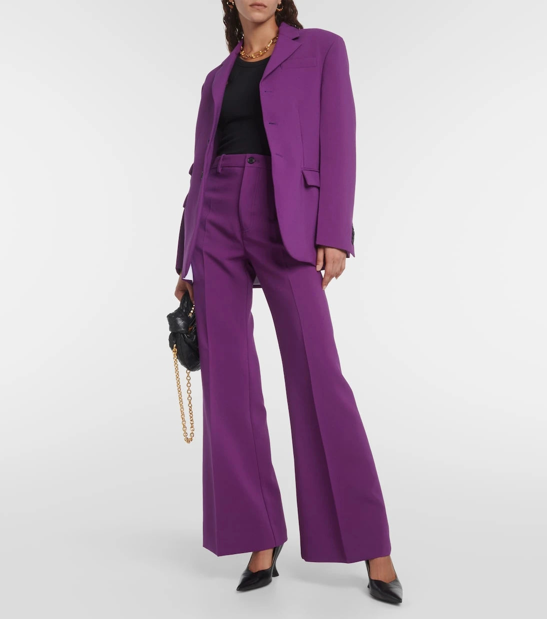 Plan C - Single-breasted cady blazer