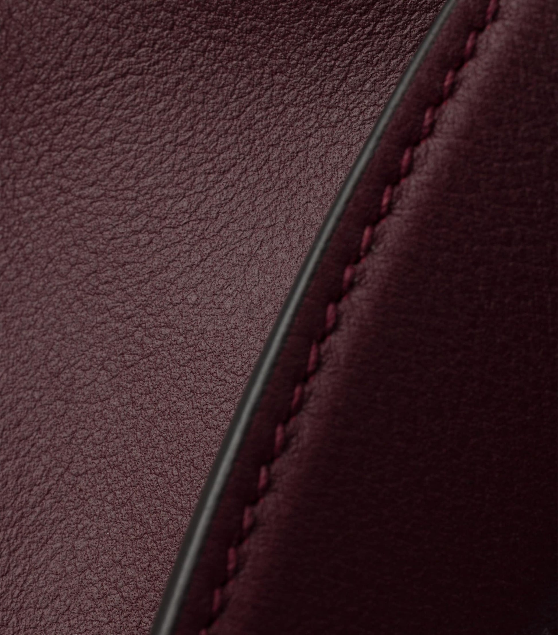 Prada Burgundy Medium Calf Leather Aimée Shoulder Bag