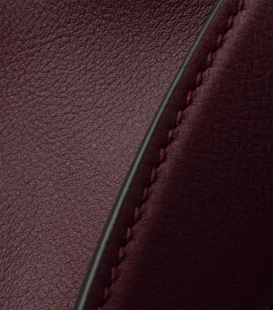 Prada Burgundy Medium Calf Leather Aimée Shoulder Bag