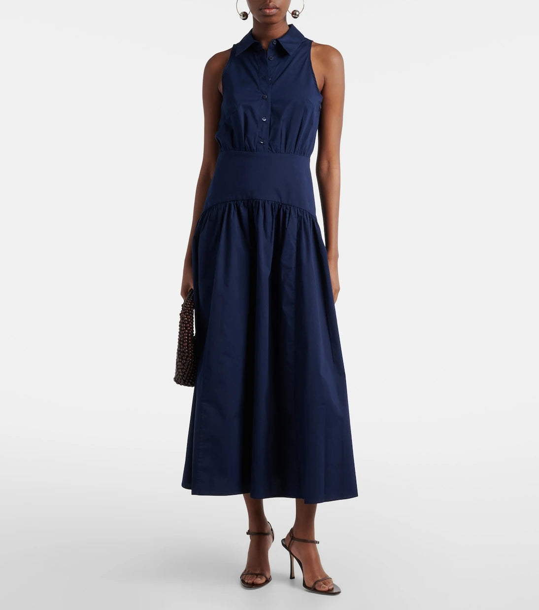 Staud - Romy cotton midi dress