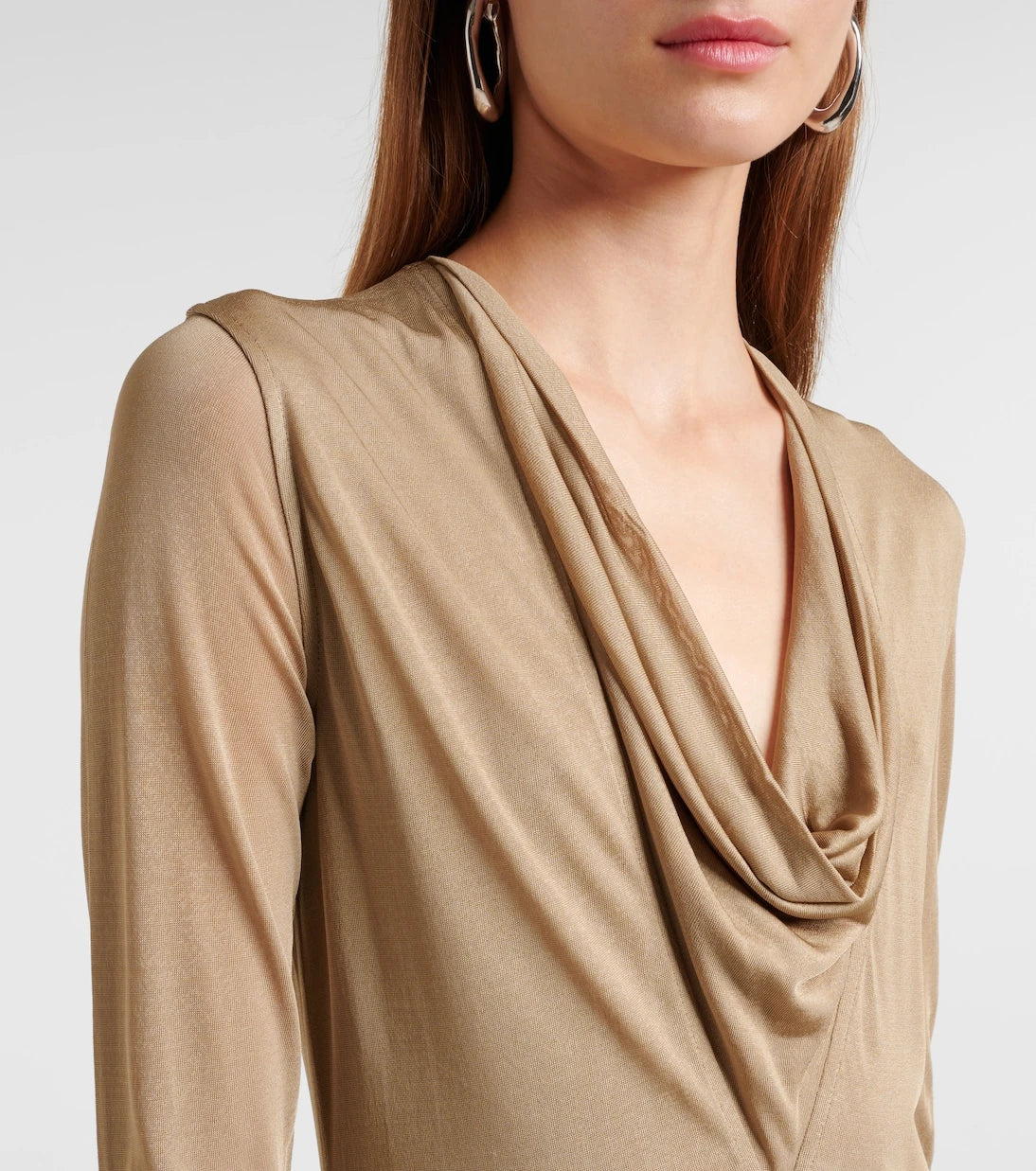 Toteme - Draped jersey maxi dress