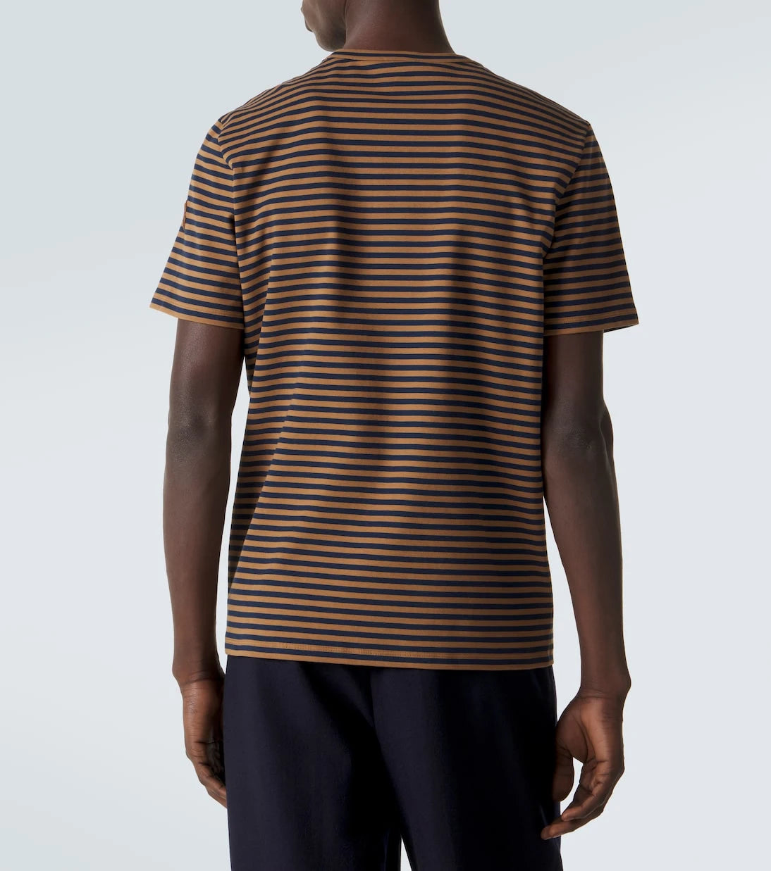 Moncler - Striped cotton-blend jersey T-shirt