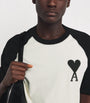 Cotton Two-Tone Ami de Coeur T-Shirt