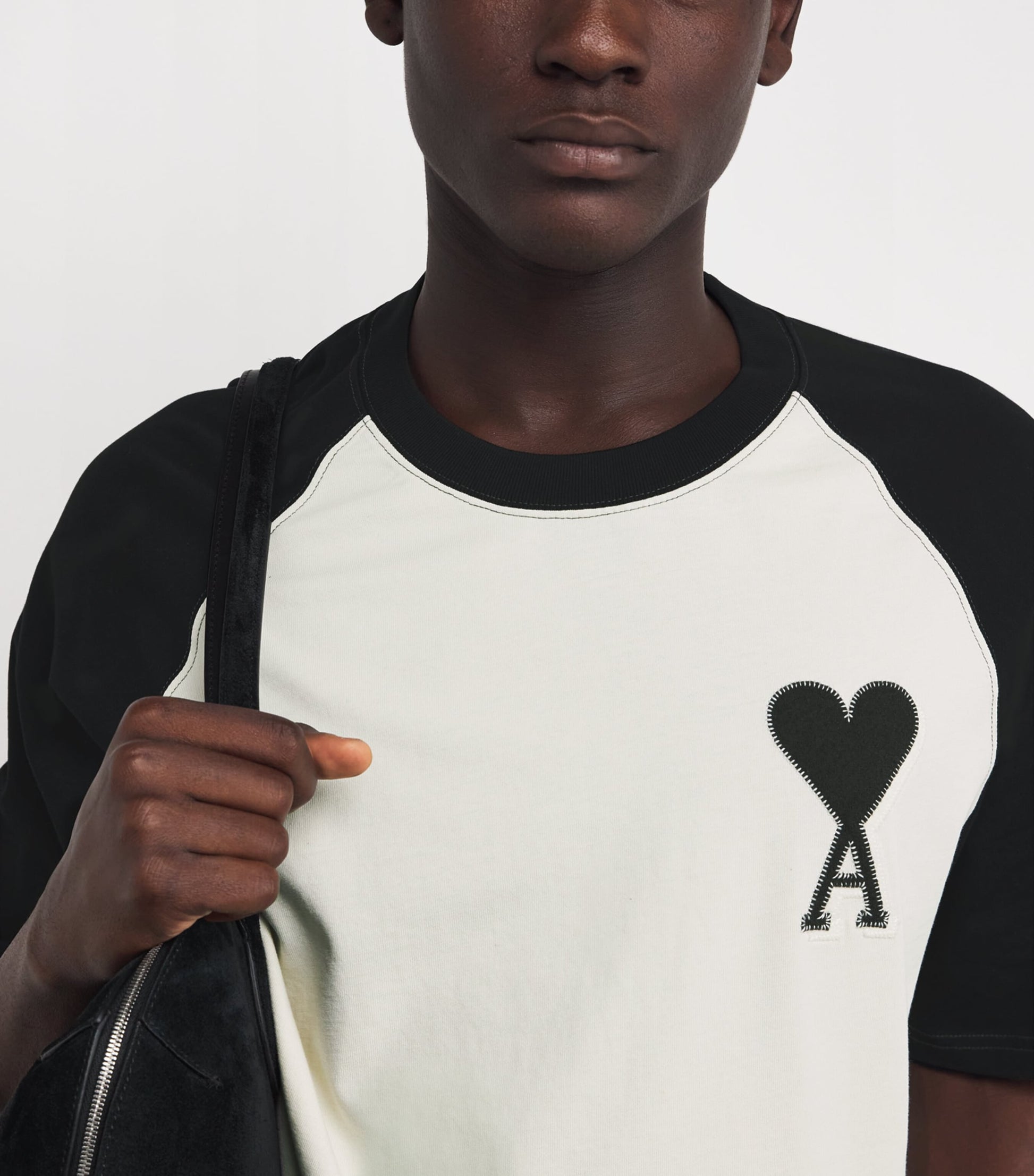 Cotton Two-Tone Ami de Coeur T-Shirt