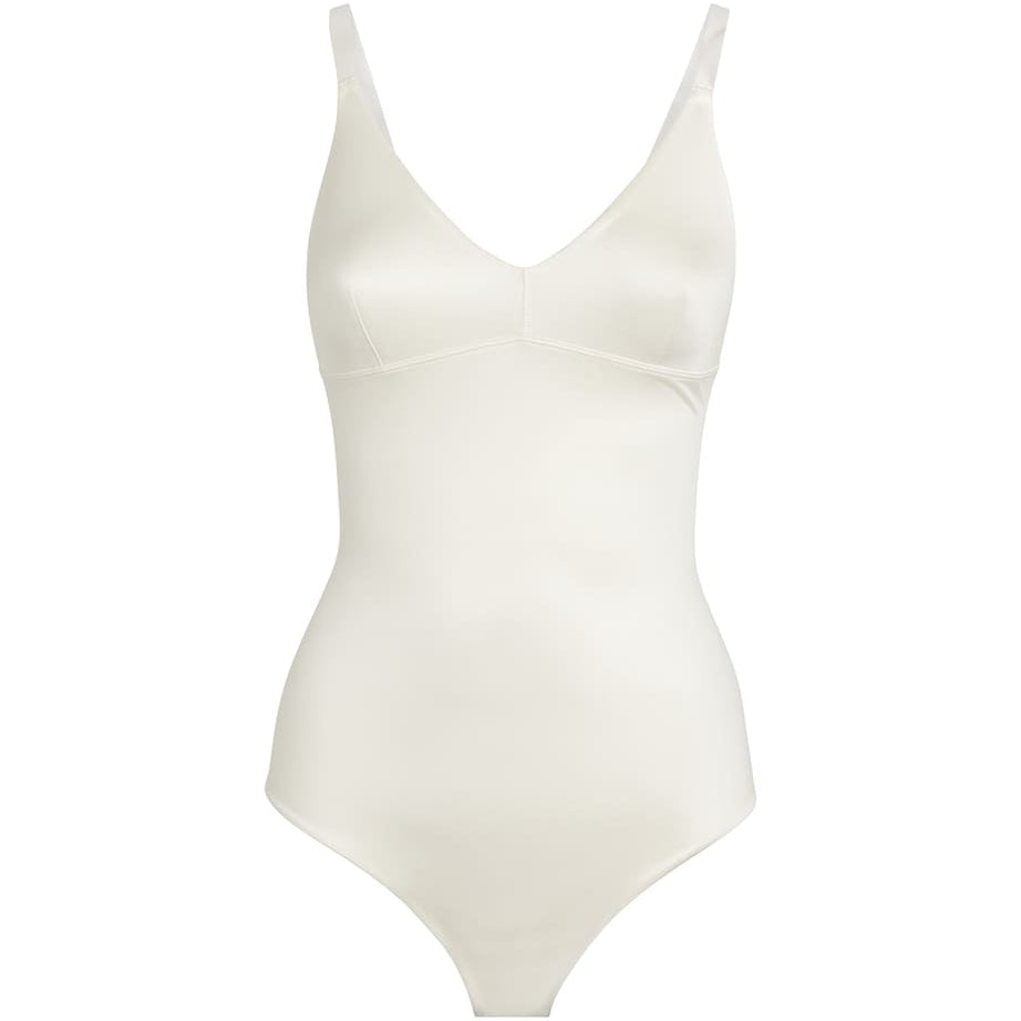 Shaping Satin Thong Bodysuit - Light Control