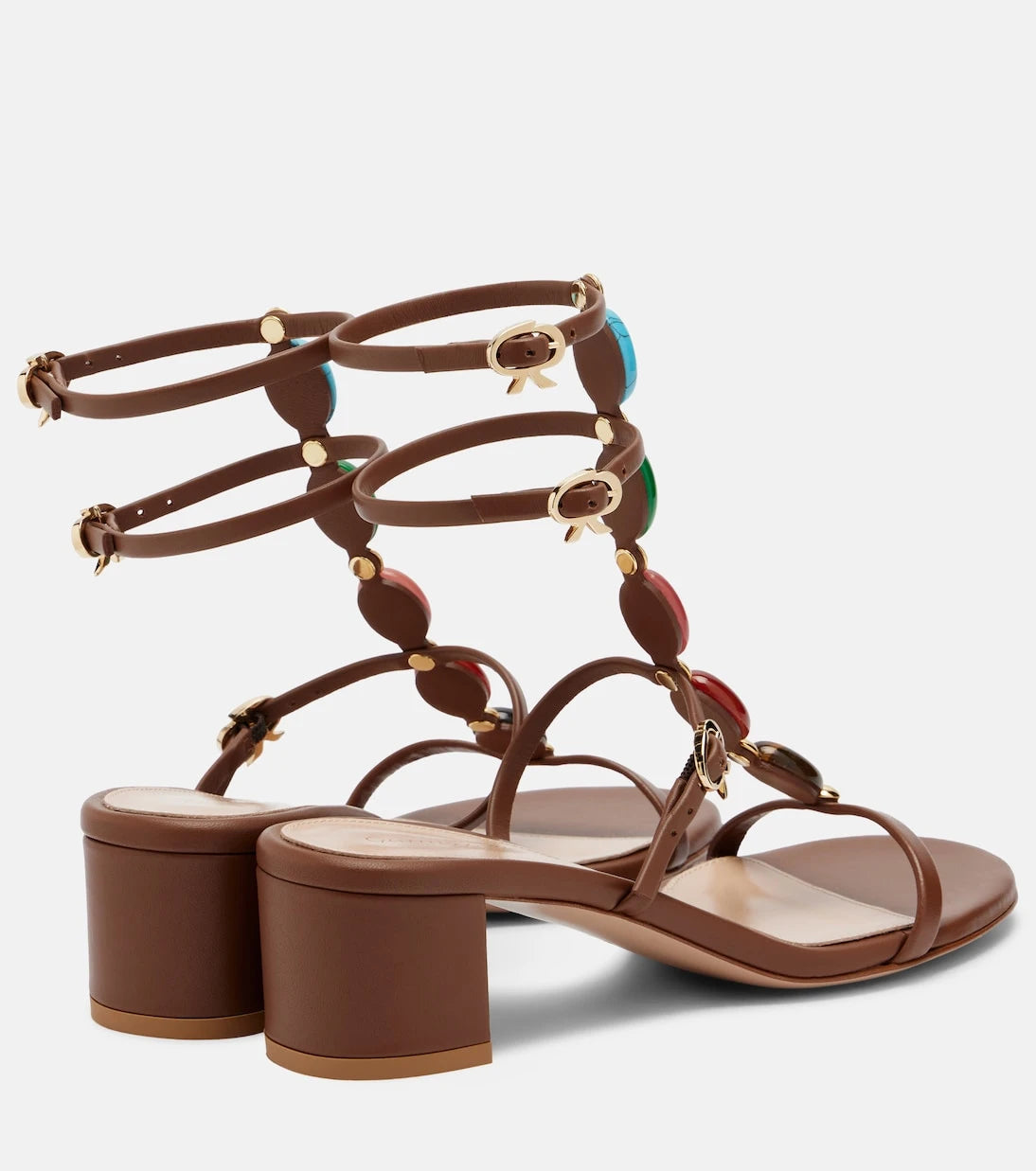 Gianvito Rossi - صندل Shanti 45 الجلدي
