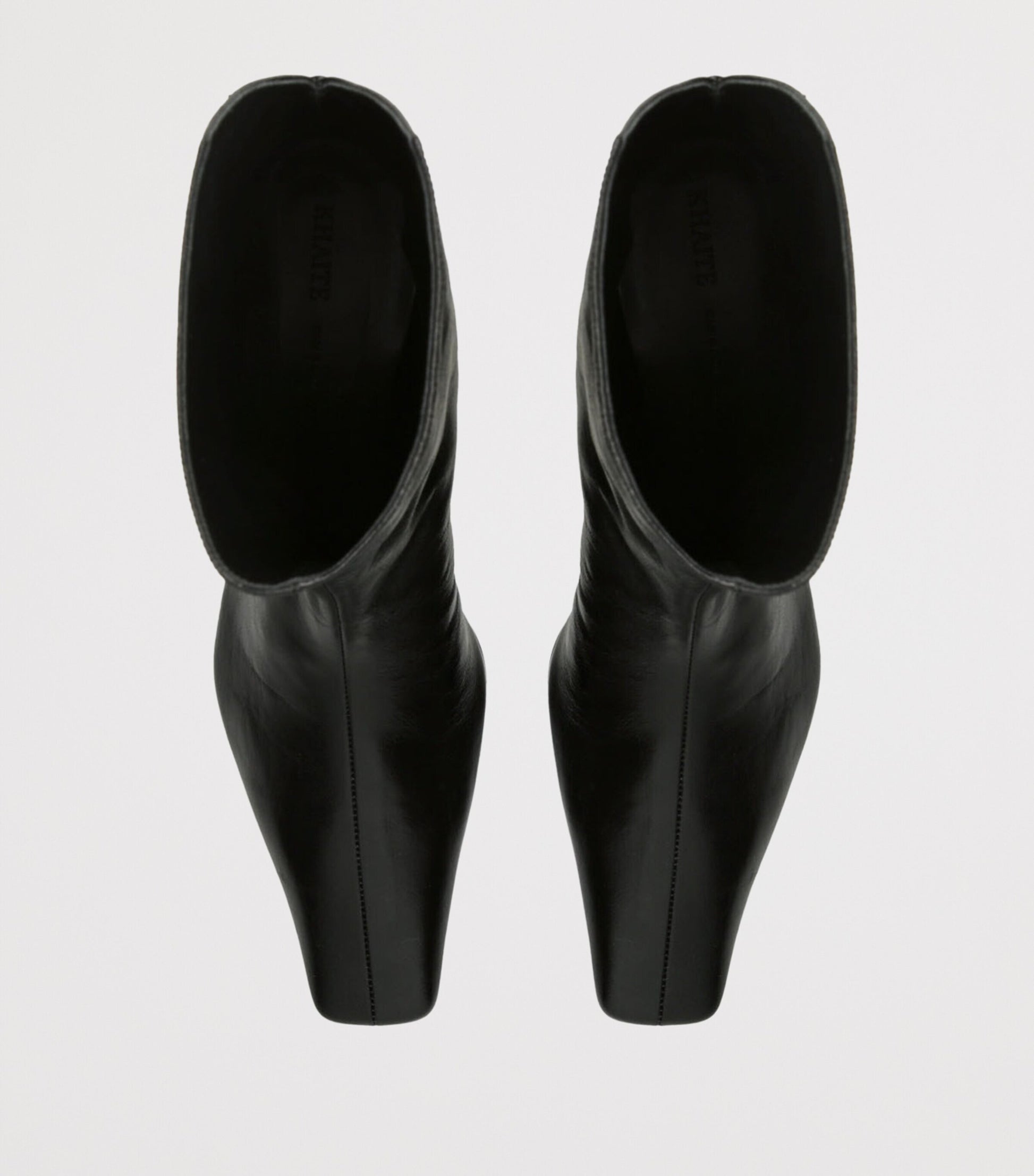 Black Leather Ona Ankle Boots 55