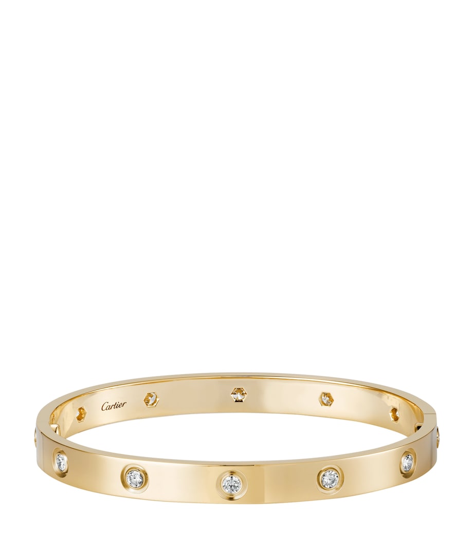 LOVE Classic Yellow Gold 10-Diamond Bracelet