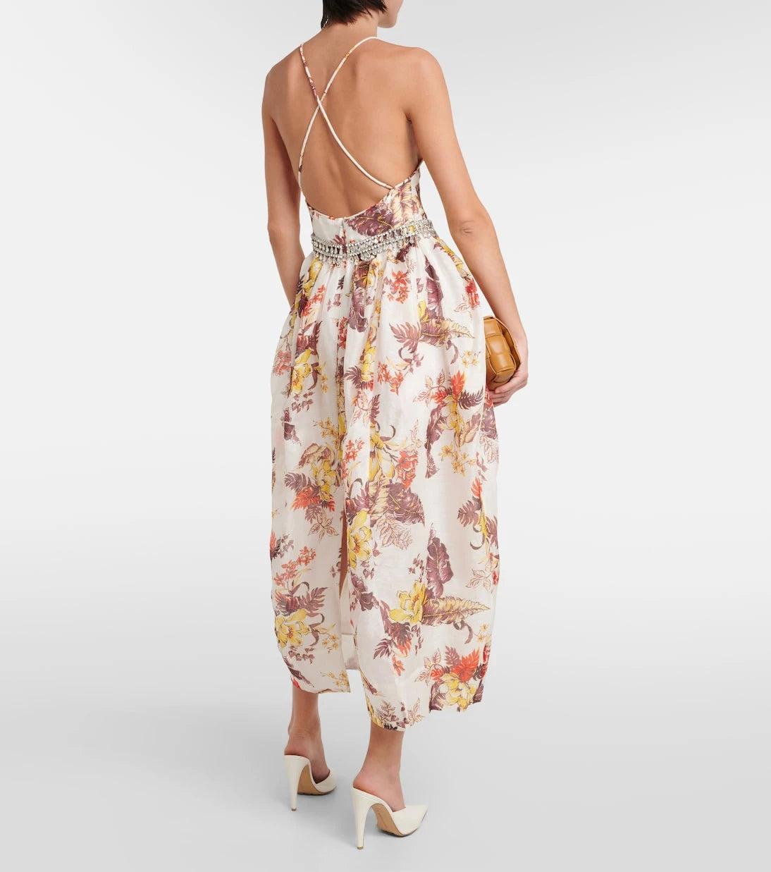 Zimmermann - Matchmaker embellished floral midi dress