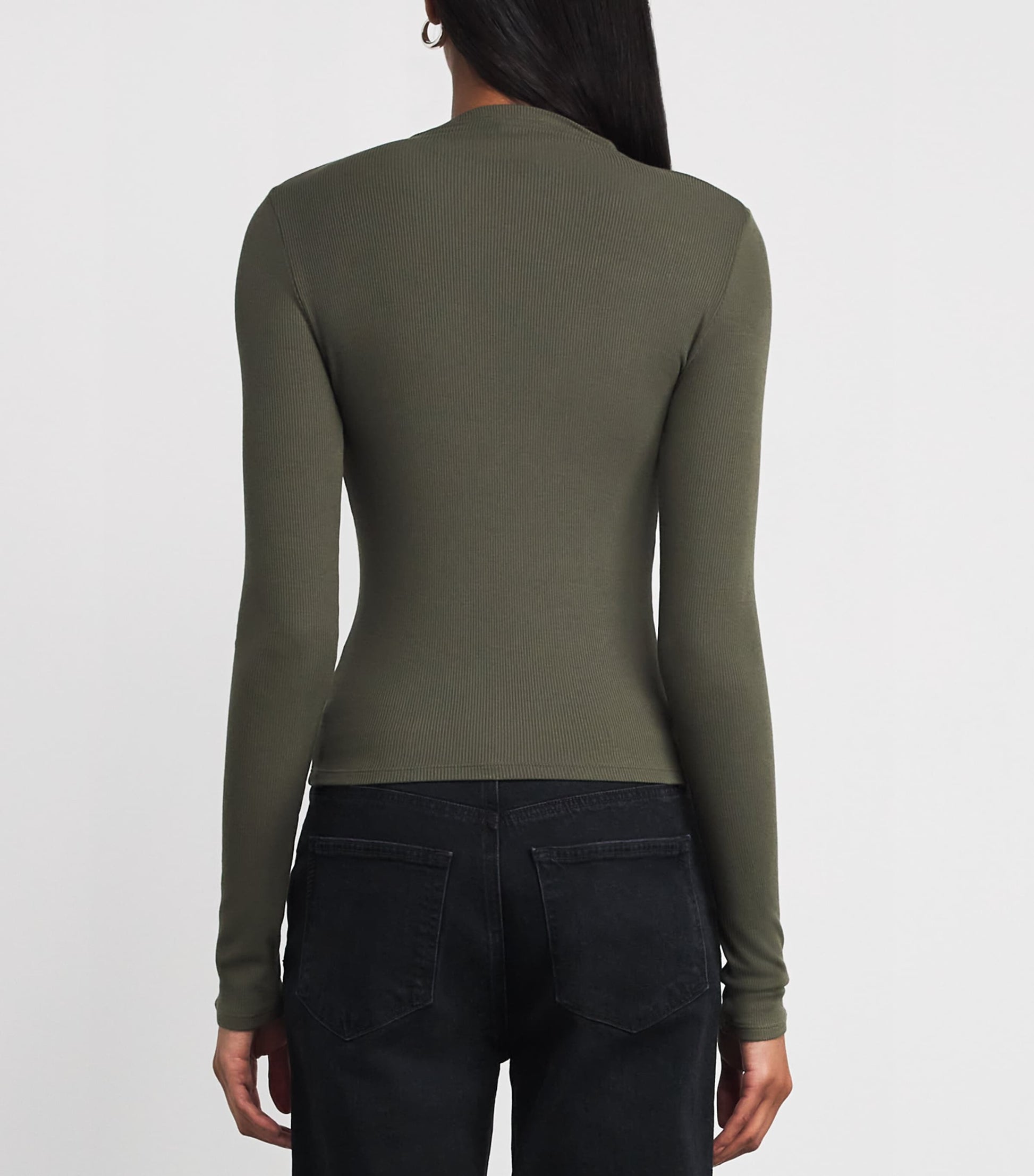 High-Neck Henrietta T-Shirt DARK ARMY