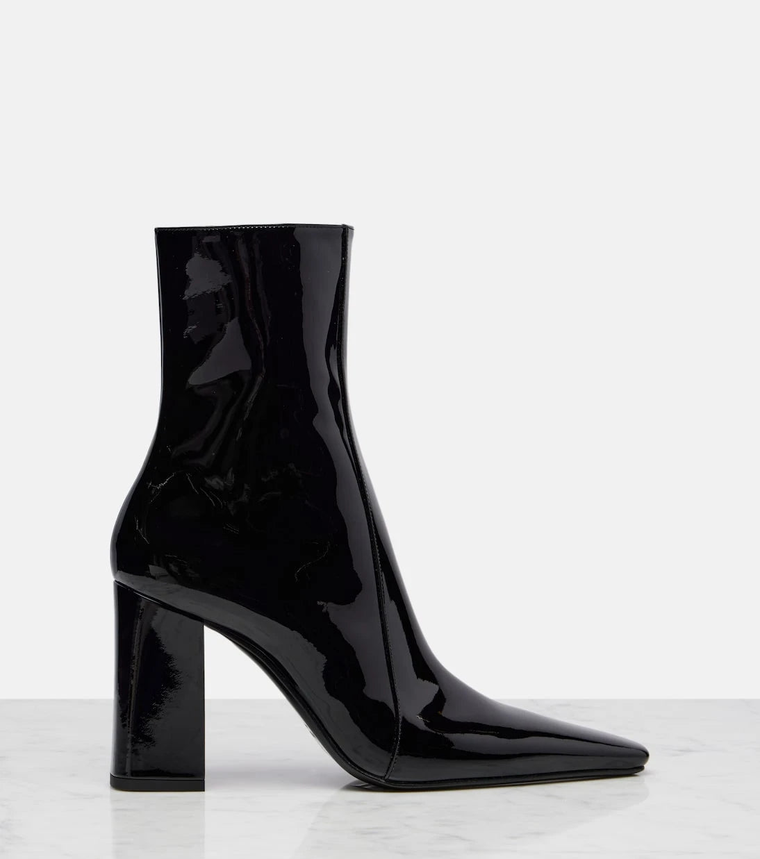 Saint Laurent - Rainer 90 patent leather ankle boots