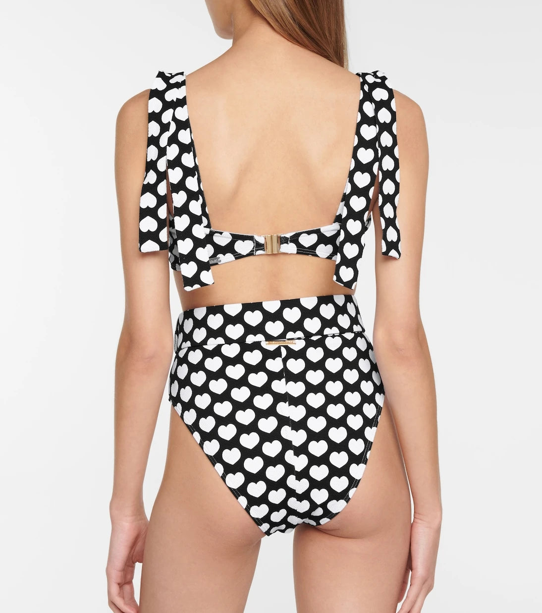 Alexandra Miro - Ursula heart-print bikini bottoms