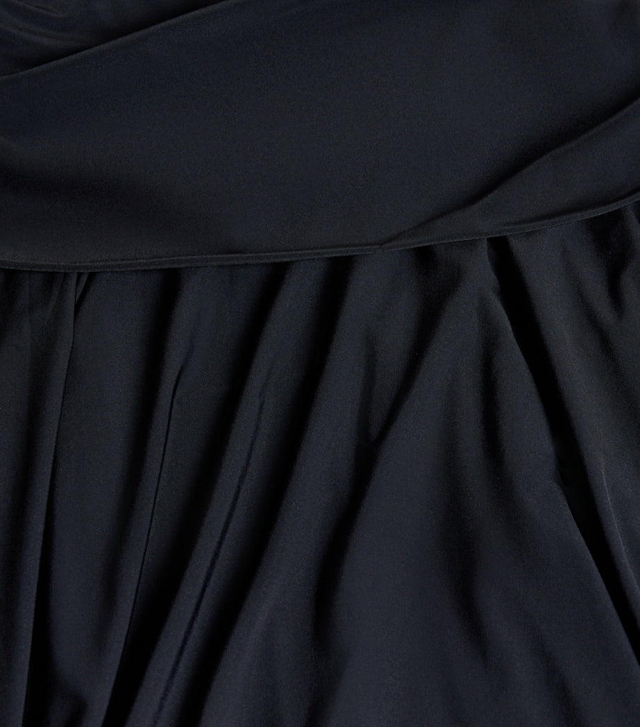 Skims Black Milky Sheer Midi Skirt