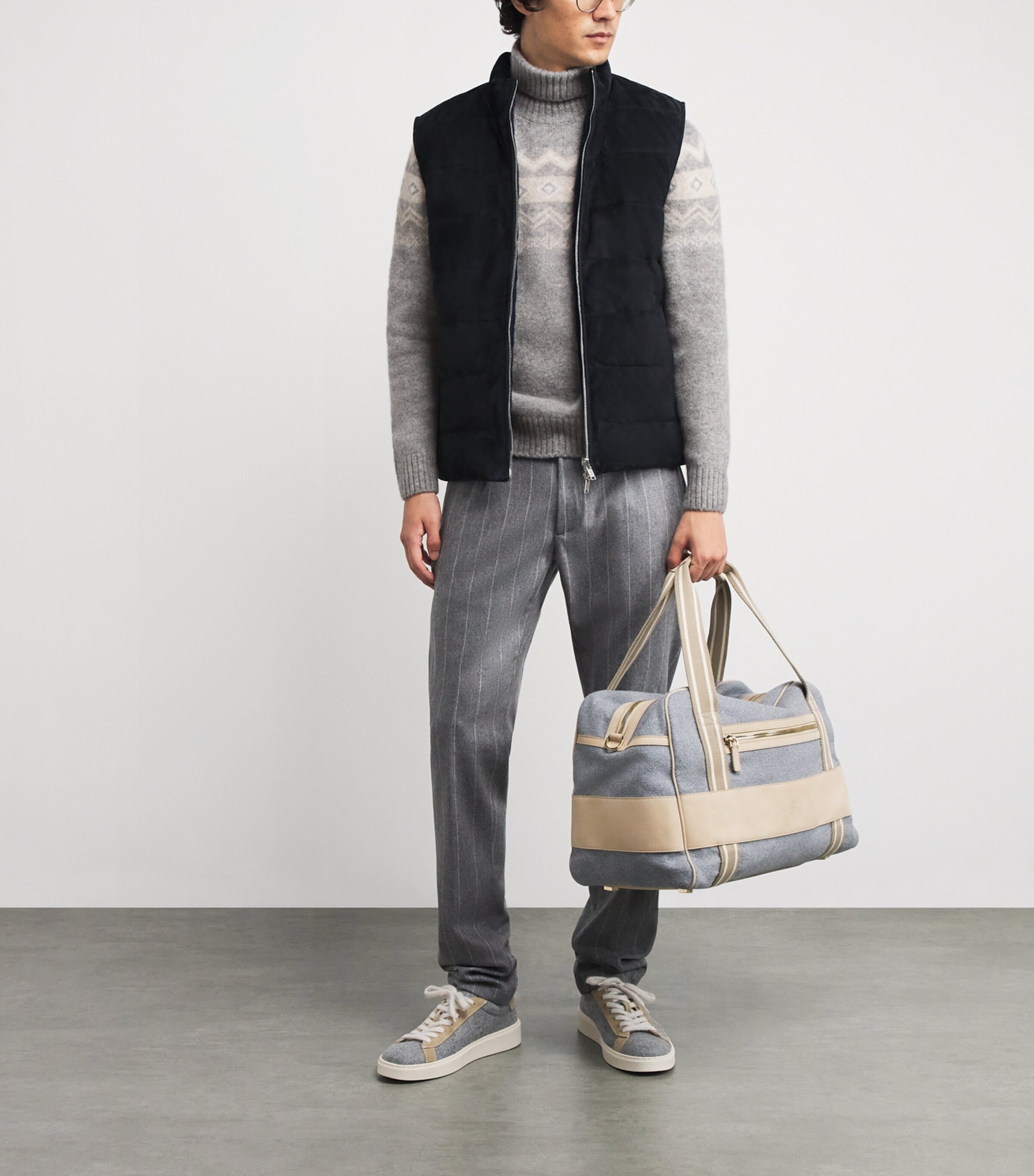 Eleventy Multi Cashmere-Blend Jacquard Sweater