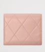 Pink Leather Quilted Wallet