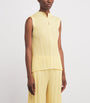 Pleats Please Issey Miyake Orange Mellow Pleats Top