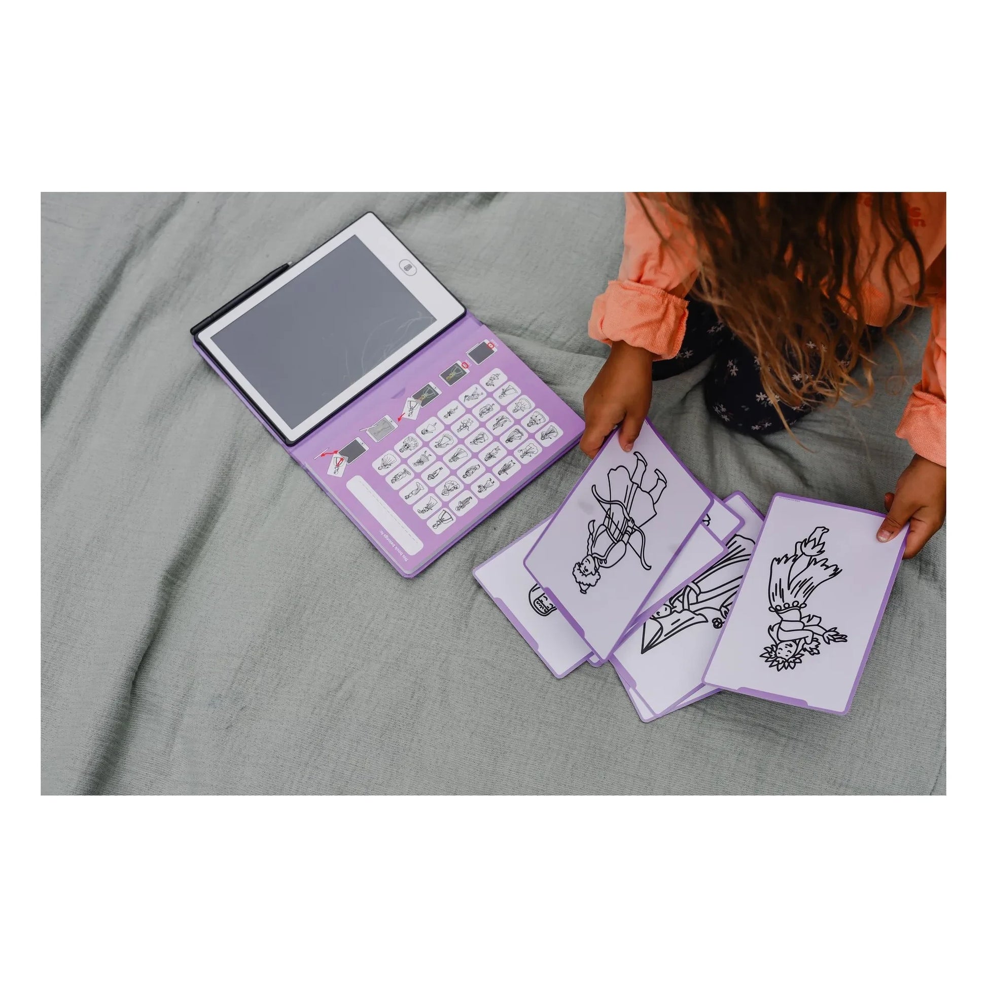 Kidywolf - Kidydraw Mini drawing board | Purple