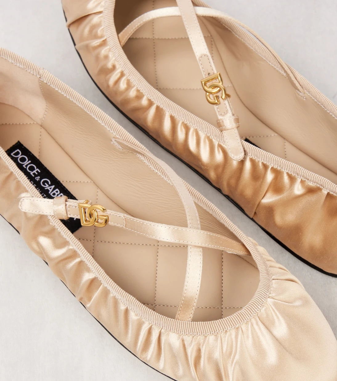 Dolce&Gabbana - Vally satin ballet flats