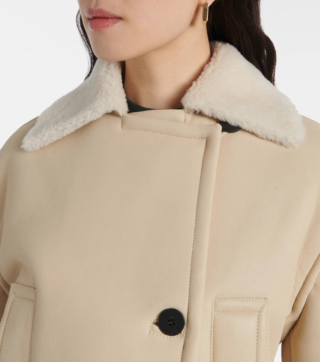 Jacquemus - Marino cropped shearling jacket