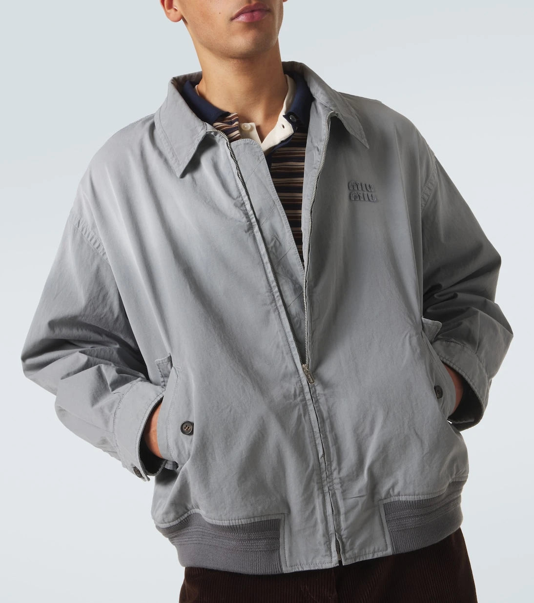 Miu Miu - Cotton gabardine blouson jacket
