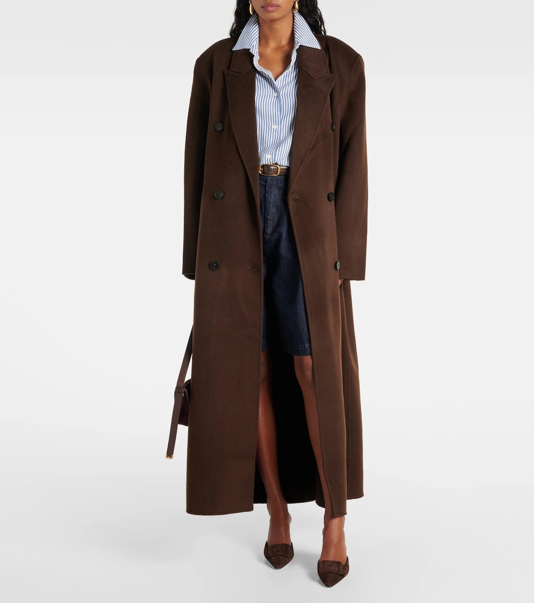 The Frankie Shop - Gaia double-breasted wool-blend coat