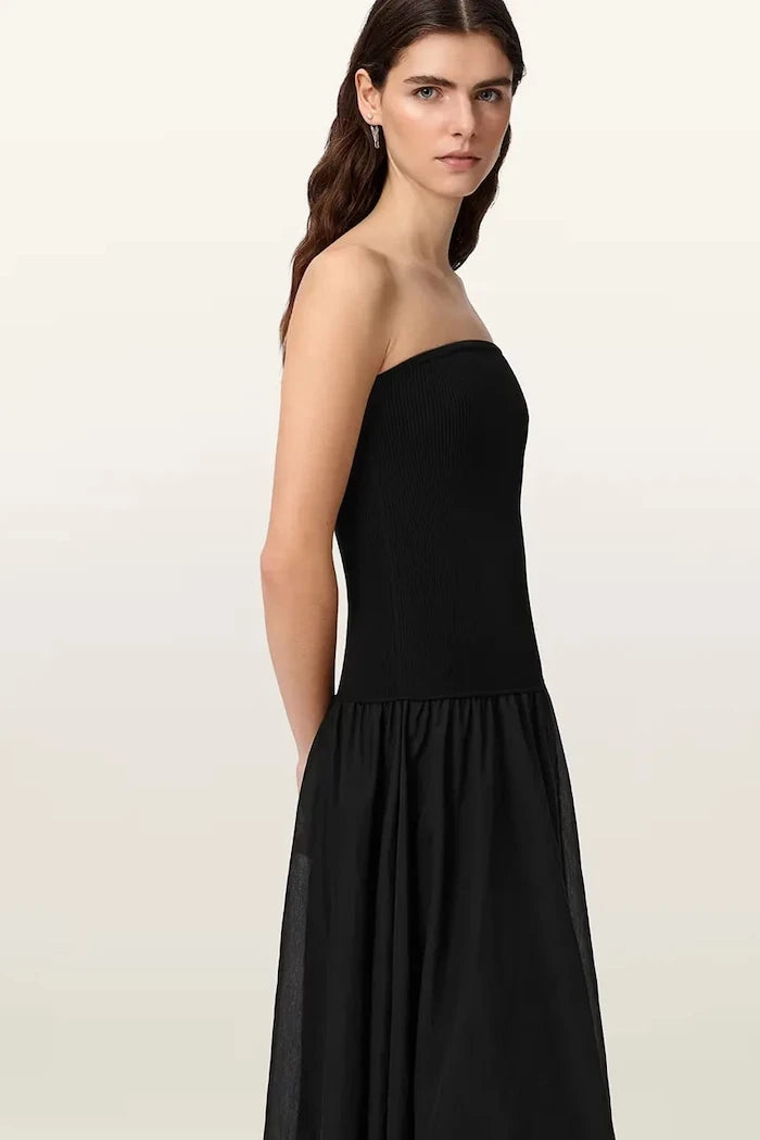 AllSaints рокля по тялото с вискоза TEGAN