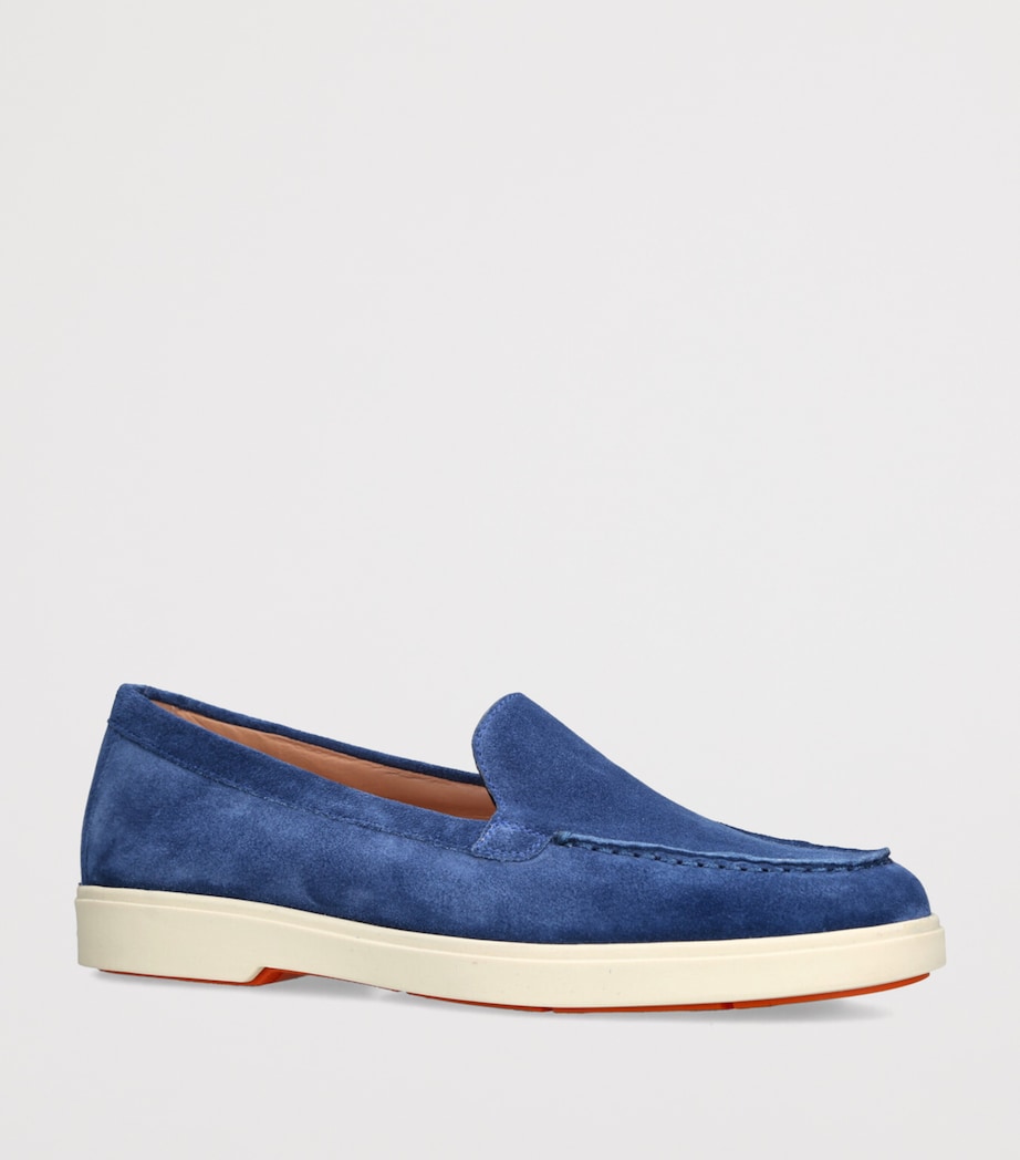 Blue Suede Loafers