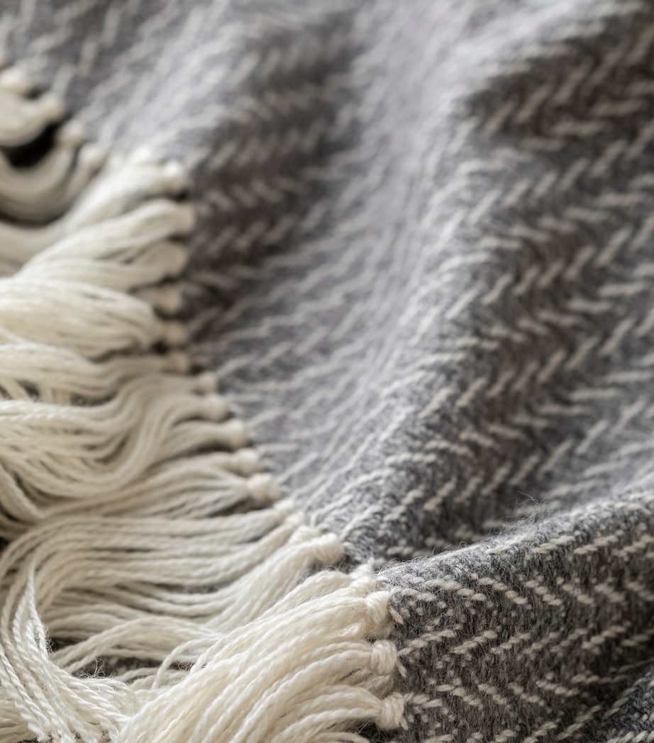 Araminta Campbell Alpaca-Blend Woodland Inkcap Throw (150cm x 230cm)