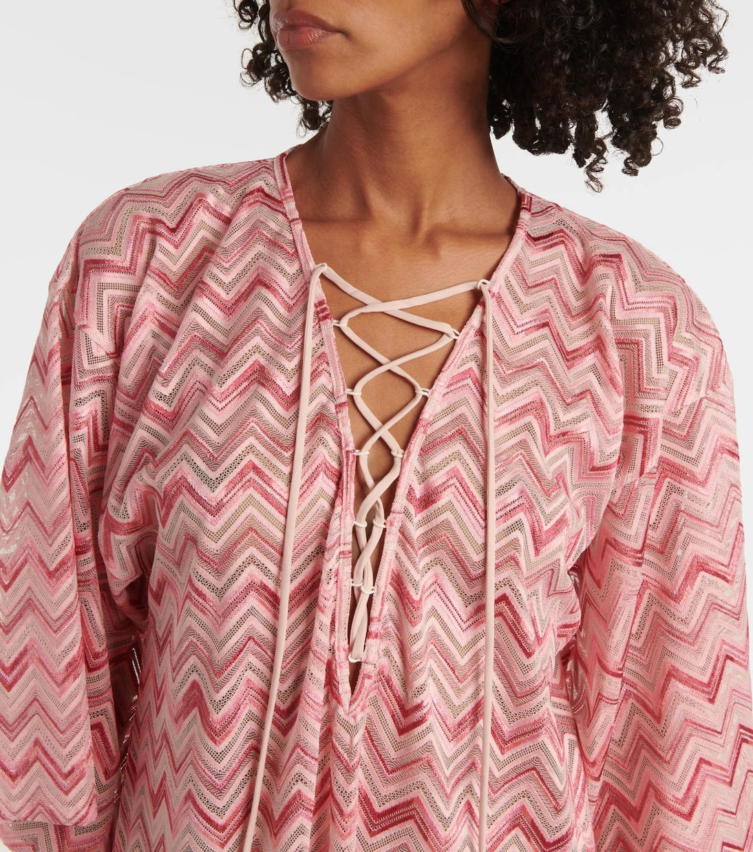 Missoni - Chevron lamé kaftan