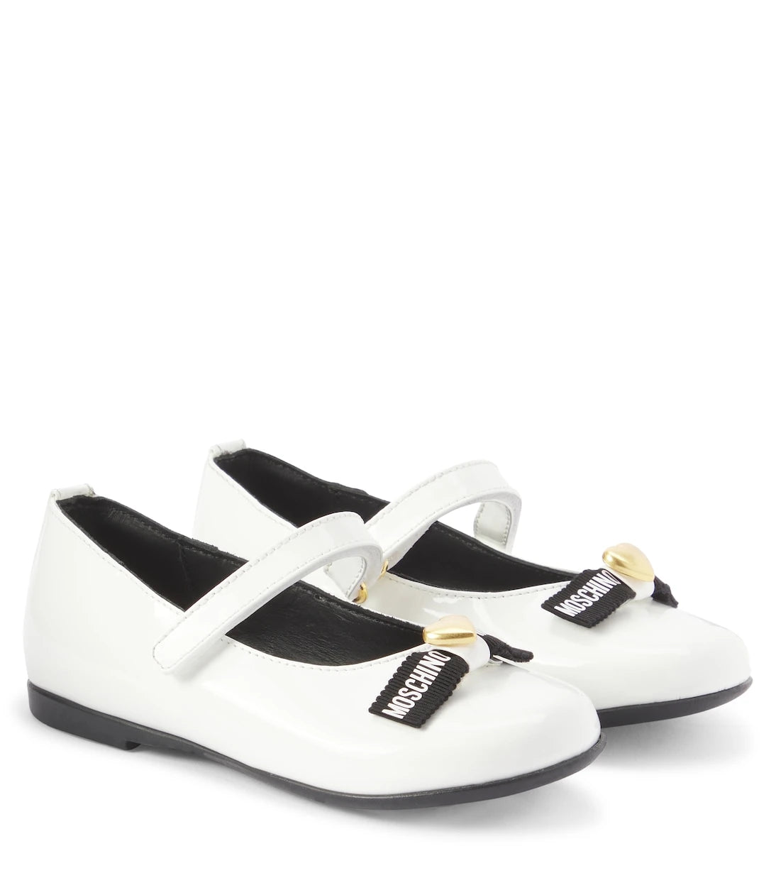 Moschino Kids - Patent leather ballet flats