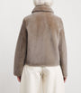 Yves Salomon Black Lamb Fur Jacket