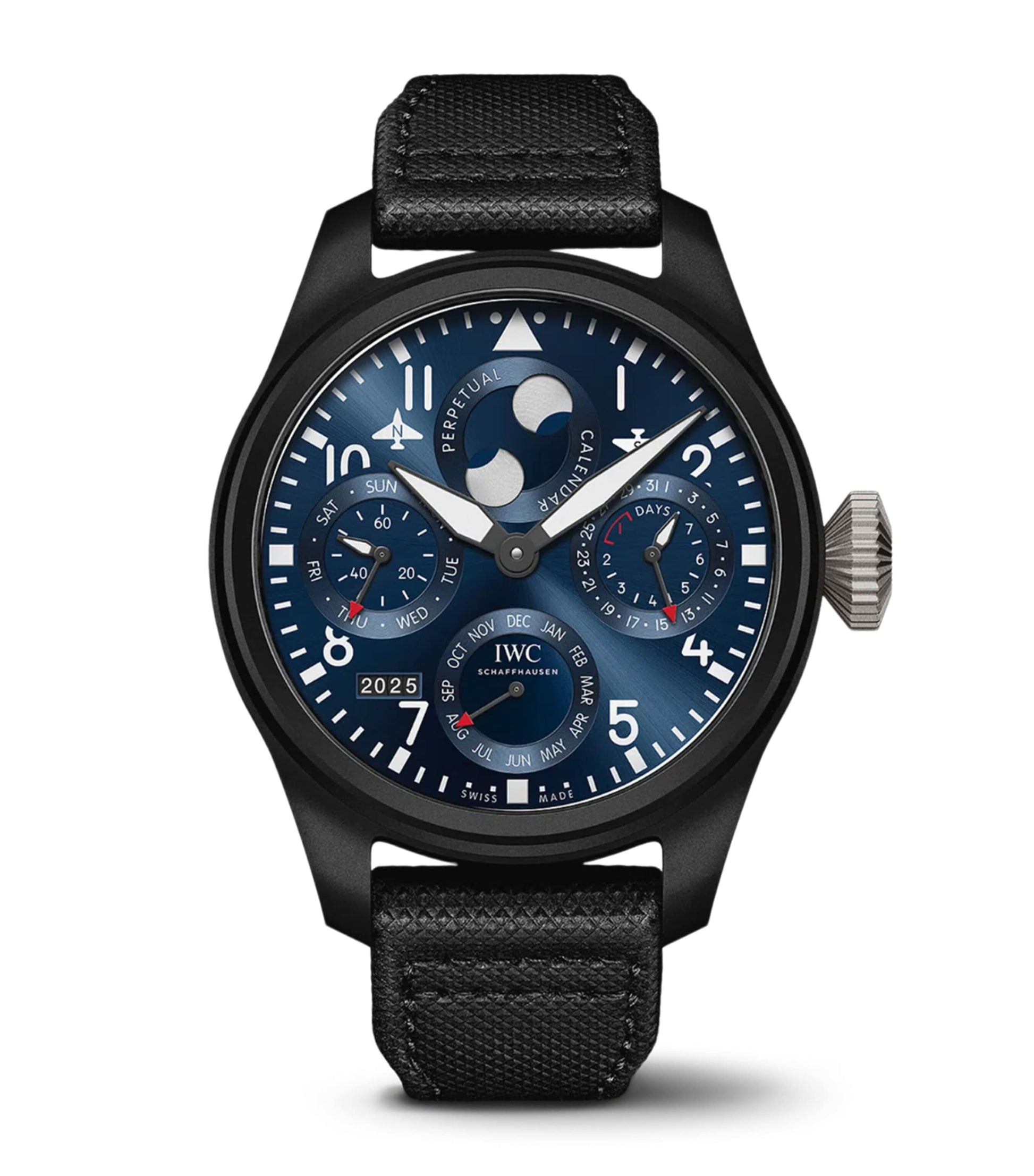 IWC Schaffhausen Ceramic Big Pilot’s Perpetual Calendar Rodeo Drive Watch 46mm