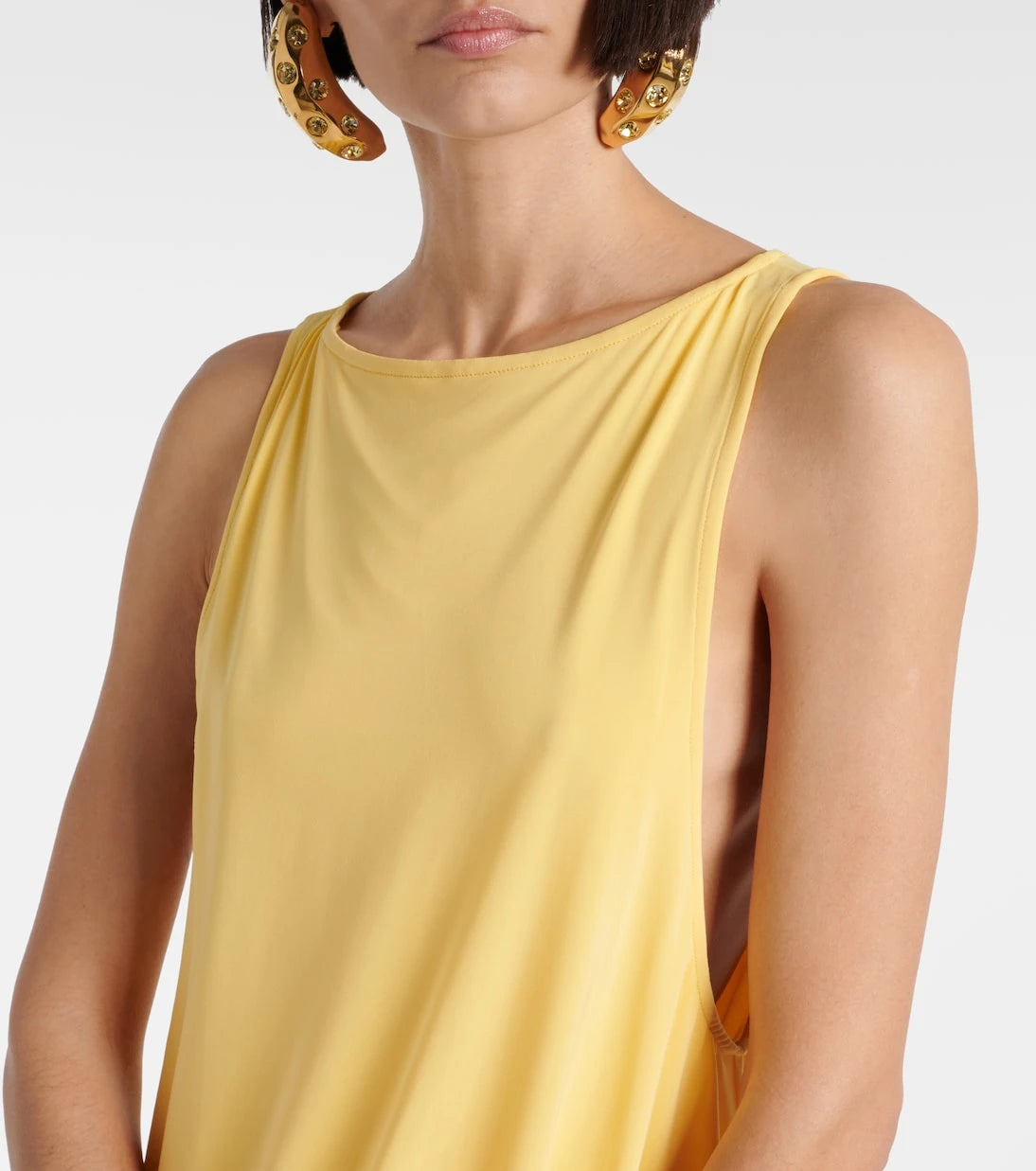 Jacquemus - Peplo draped jersey minidress