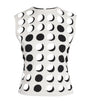 A.W.A.K.E. Mode White Layered Holes Sleeveless Top