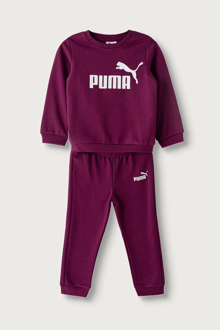 Puma çocuklar için pamuklu spor takım MINICATS ESS Crew Set FL INF