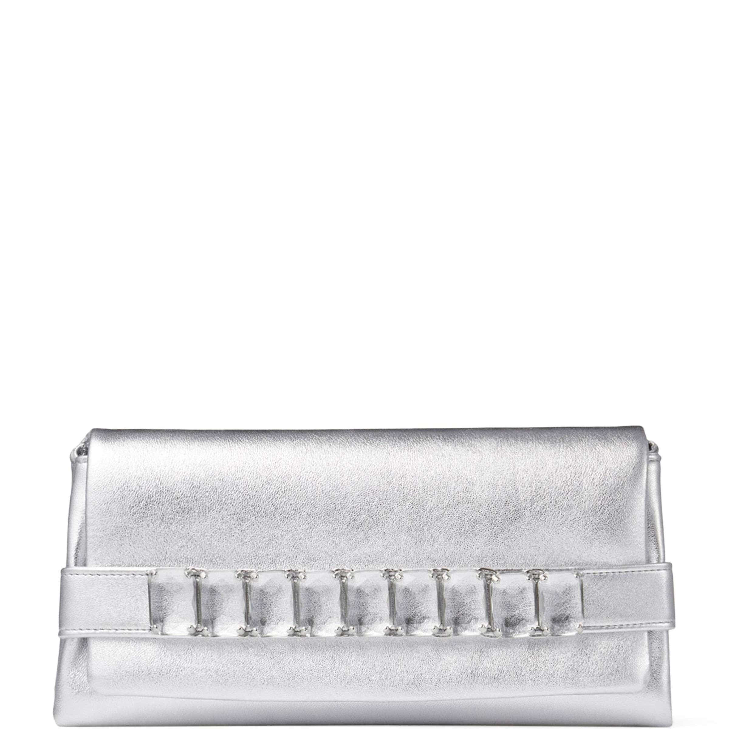 Silver Kya Clutch Bag