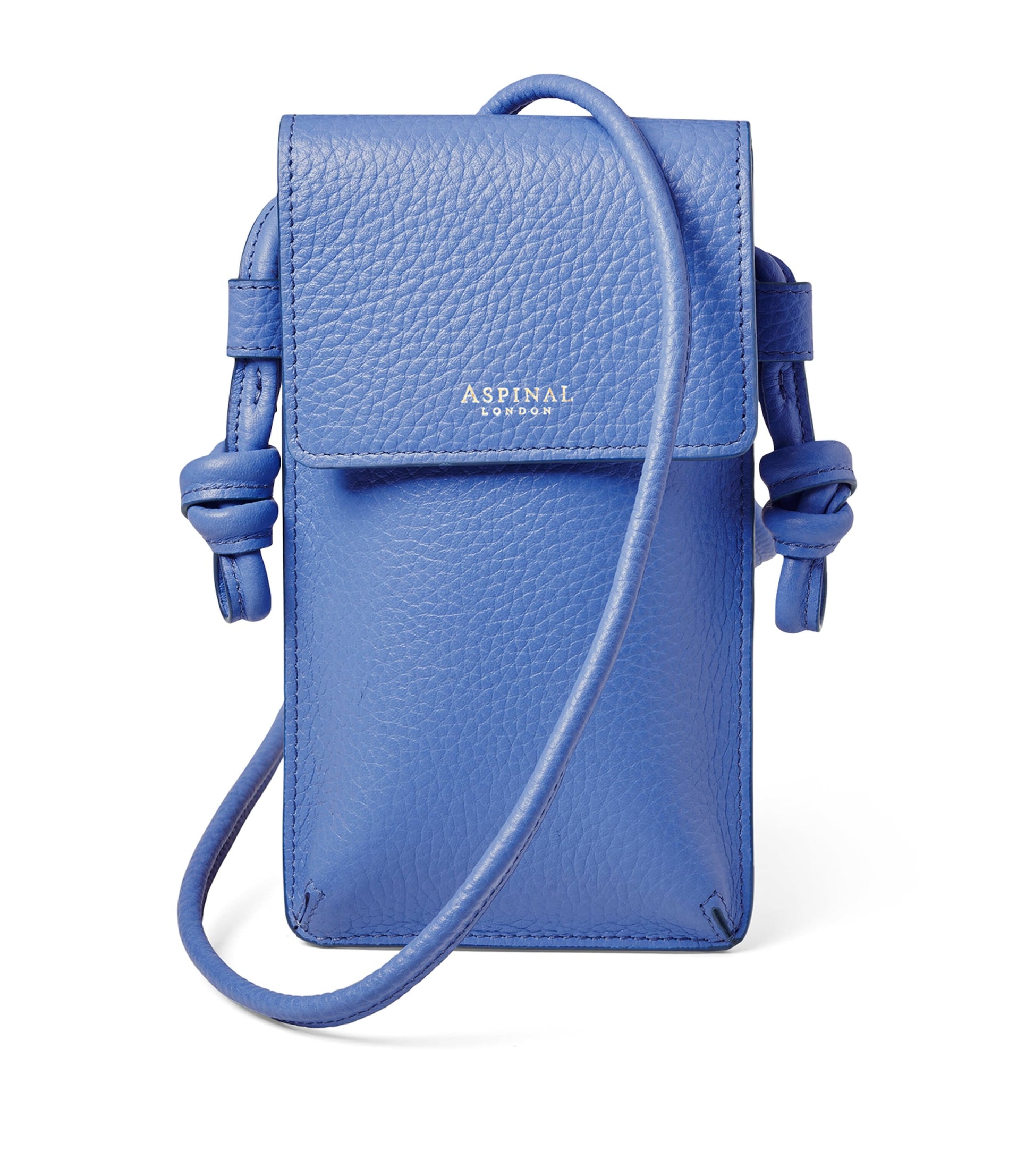 Leather Ella Phone Pouch CAPRI BLUE