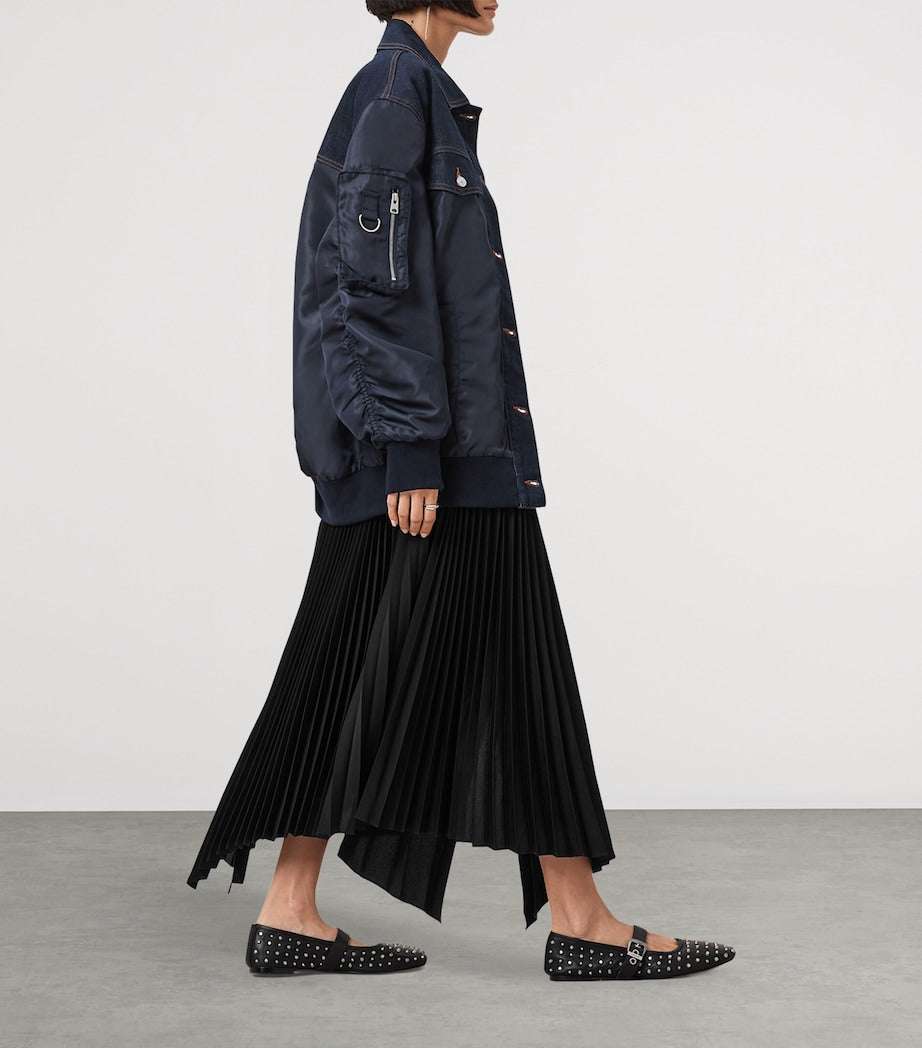 Blue Hybrid Verity Bomber Jacket