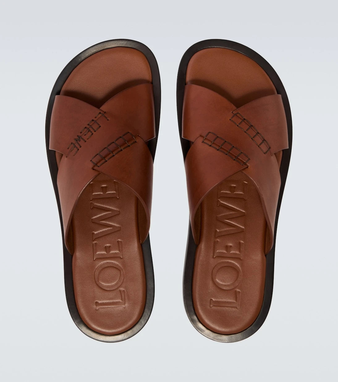 Loewe - Paula's Ibiza Flex leather sandals