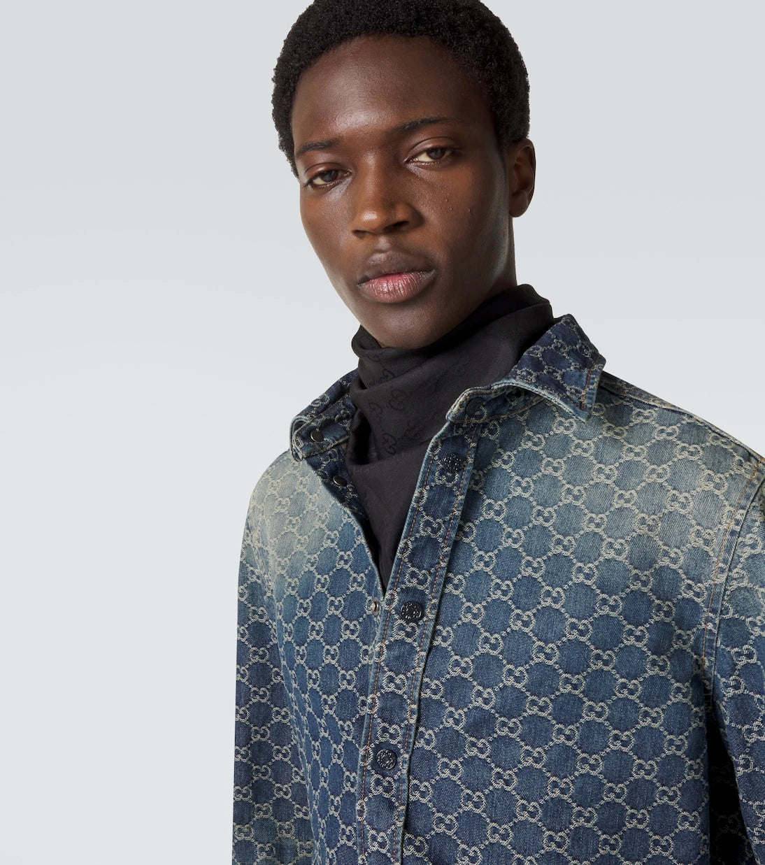 Gucci - GG cotton and silk pocket square